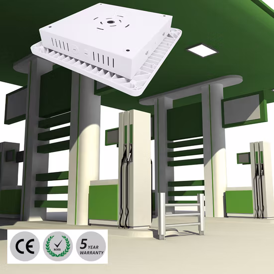 100W SMD 주유소 내장형 LED 캐노피 라이트 장착